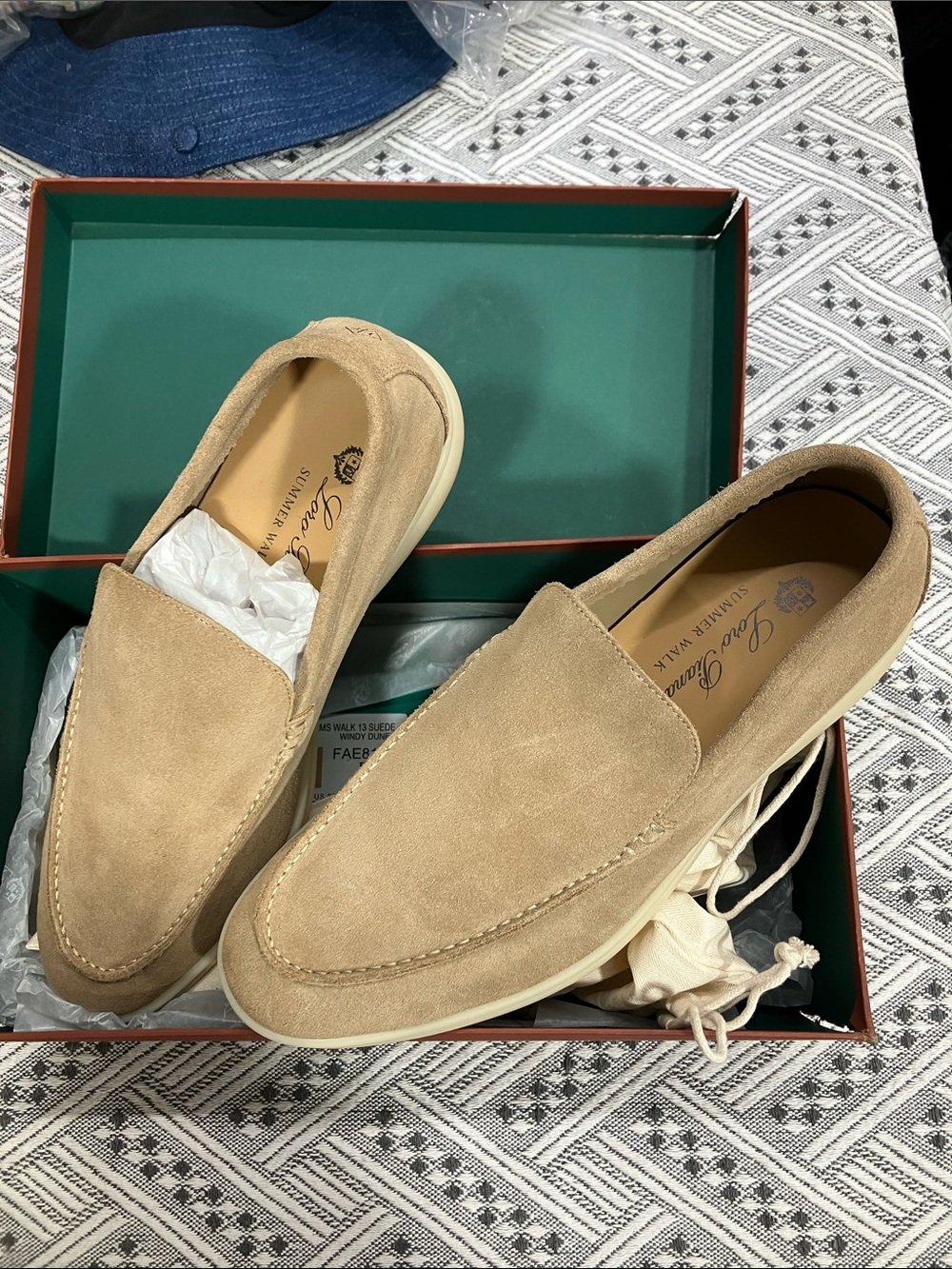 Loro Piana Leather Flats Premium Designer Casual Shoes